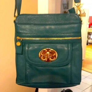 Emma Fox leather shoulder bag